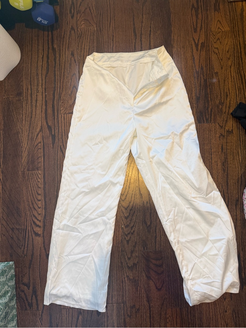 Women silk/ satin work pants Casual Wide-Leg Pants